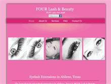 Tablet Screenshot of eyelashabilene.com